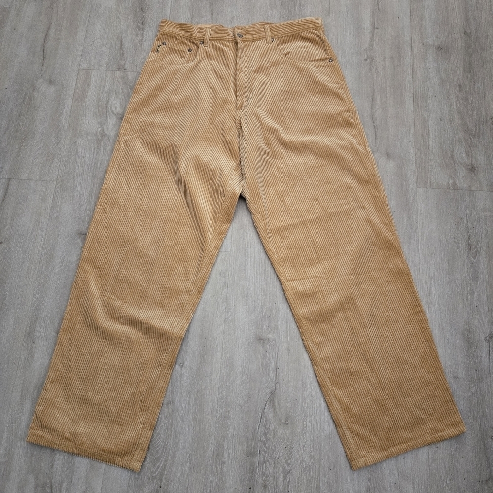 Pelle Pelle Jeans Mens Relaxed Fit Streetwear Corduroy Pants Hip Hop Size 38